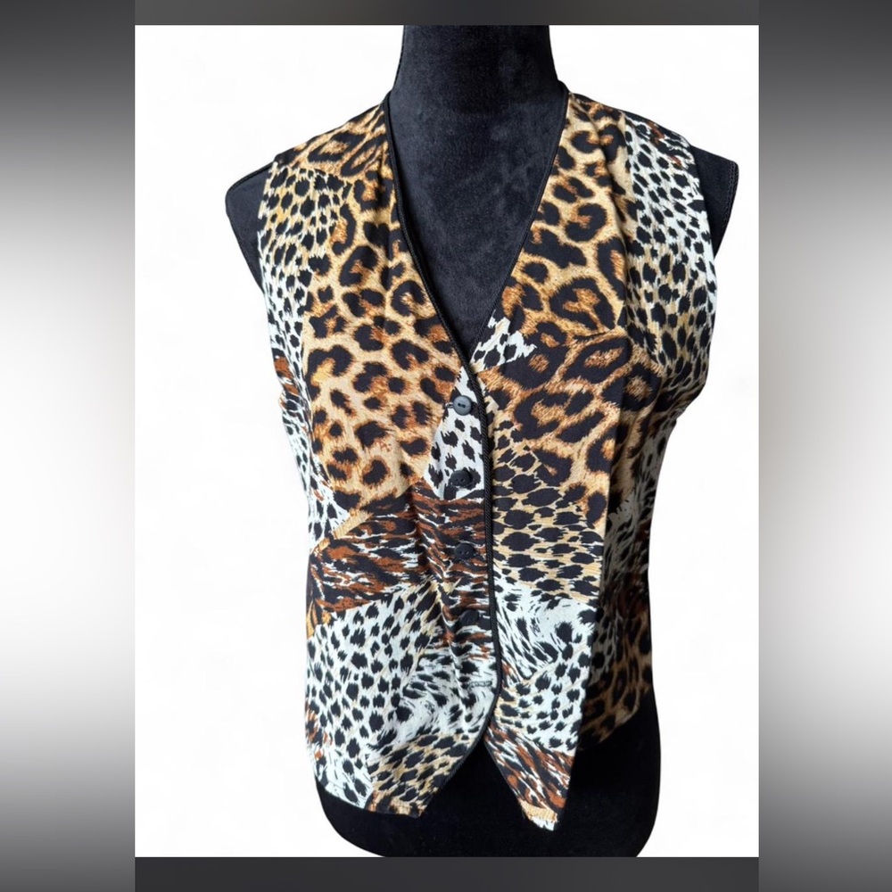 VTG Leopard Print Women's Vest